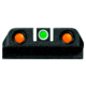 HiViz Green/Orange Litepipes w/White Front Ring, Black, TRN421