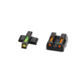 USED HiViz Litewave H3 Tritium/Litepipe Sight Set, HK VP9, HK VP9SK, HK VP40, HK45, HK45C, HK P30, HK P30L, Black, Green/Orange Litepipes w/ Orange Front Ring, HKN621, EDEMO1