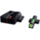 USED HiViz Litewave H3 Tritium/Litepipe Sight Set, S&amp;W Shield 9mm, S&amp;W .40, S&amp;W .45, Black, Green/Orange Litepipes w/ White Front Ring, MPSN421, EDEMO2, Condition Fair, Other