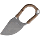 Hoback Knives Jeremiah Johnson Neck Knife, 2 stonewash finish CPM-20CV stainless blade, Tan paracord wrapped handle, JEREMIAH JOHNSON TAN WRAP