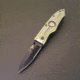 Hoffner Knives 2.8in Chiseled Grip Combo Blade Folding Knife, 440c Spear Point Blade, Olive/Black, FK-S2CBK-CDO