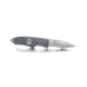 Hoffner Knives Folding Knife, 2.8in, 440c, Spear Point Blade, Flatline Black Grip, Silver Combo Blade, FK-S2CBS-FB