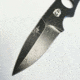 Hoffner Knives Bodyguard Belt Fixed Blade Knife, 2.5in, 440C Steel, Spear Point, Steel, Black, NECK-ITP-SP