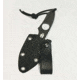 Hoffner Knives Bodyguard Belt Fixed Blade Knife, 2.5in, 440C Steel, Spear Point, Steel, Black, NECK-ITP-SP