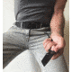 Hoffner Knives Bodyguard Belt Fixed Blade Knife, 2.5in, 440C Steel, Tanto, Steel, Black, NECK-ITP-TA