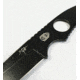 Hoffner Knives Bodyguard Belt Fixed Blade Knife, 2.5in, 440C Steel, Tanto, Steel, Black, NECK-ITP-TA