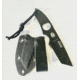 Hoffner Knives Bodyguard Belt Fixed Blade Knife, 2.5in, 440C Steel, Tanto, Steel, Black, NECK-ITP-TA