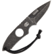 USED Hoffner Knives Bodyguard Neck Knife Fixed Blade Knife, 2.375in, 440C Steel, Standard Edge, Spear Point, Black Stonewash, NKNIFE1, EDEMO1