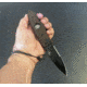 Hoffner Knives Folding Knife, 3.5in, 440c, Spear Point Blade, Chiseled Maduro Grip, Black Combo Blade, FK-S3CBK-CMA