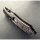 Hoffner Knives Folding Knife, 3.5in, 440c, Spear Point Blade, Chiseled Maduro Grip, Black Combo Blade, FK-S3CBK-CMA