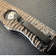 Hoffner Knives Folding Knife, 3.5in, 440c, Spear Point Blade, Chiseled Maduro Grip, Black Combo Blade, FK-S3CBK-CMA