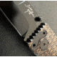 Hoffner Knives Folding Knife, 3.5in, 440c, Spear Point Blade, Chiseled Maduro Grip, Black Smooth Blade, FK-S3SBK-CMA