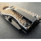 Hoffner Knives Folding Knife, 3.5in, 440c, Spear Point Blade, Chiseled Maduro Grip, Black Smooth Blade, FK-S3SBK-CMA
