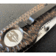 Hoffner Knives Folding Knife, 3.5in, 440c, Spear Point Blade, Chiseled Maduro Grip, Silver Combo Blade, FK-S3CBS-CMA