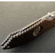 Hoffner Knives Folding Knife, 3.5in, 440c, Spear Point Blade, Chiseled Maduro Grip, Silver Combo Blade, FK-S3CBS-CMA