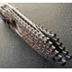 Hoffner Knives Folding Knife, 3.5in, 440c, Spear Point Blade, Chiseled Maduro Grip, Silver Combo Blade, FK-S3CBS-CMA