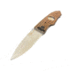 Hoffner Knives Folding Knife, 3.5in, 440c, Spear Point Blade, Chiseled Maduro Grip, Silver Combo Blade, FK-S3CBS-CMA