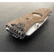 Hoffner Knives Folding Knife, 3.5in, 440c, Spear Point Blade, Chiseled Maduro Grip, Silver Smooth Blade, FK-S3SBS-CMA