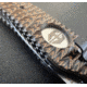 Hoffner Knives Folding Knife, 3.5in, 440c, Spear Point Blade, Chiseled Maduro Grip, Silver Smooth Blade, FK-S3SBS-CMA