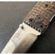Hoffner Knives Folding Knife, 3.5in, 440c, Spear Point Blade, Chiseled Maduro Grip, Silver Smooth Blade, FK-S3SBS-CMA