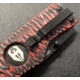 Hoffner Knives Folding Knife, 3.5in, 440c, Spear Point Blade, Chiseled Nightstalker Grip, Black Smooth Blade, FK-S3SBK-CRB