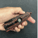 Hoffner Knives Folding Knife, 3.5in, 440c, Spear Point Blade, Chiseled Nightstalker Grip, Black Smooth Blade, FK-S3SBK-CRB