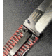 Hoffner Knives Folding Knife, 3.5in, 440c, Spear Point Blade, Chiseled Nightstalker Grip, Silver Smooth Blade, FK-S3SBS-CRB