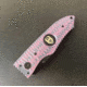 Hoffner Knives Folding Knife, 3.5in, 440c, Spear Point Blade, Chiseled Valkyrie Grip, Black Combo Blade, FK-S3CBK-CPG
