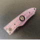 Hoffner Knives Folding Knife, 3.5in, 440c, Spear Point Blade, Chiseled Valkyrie Grip, Black Smooth Blade, FK-S3SBK-CPG