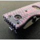Hoffner Knives Folding Knife, 3.5in, 440c, Spear Point Blade, Chiseled Valkyrie Grip, Black Smooth Blade, FK-S3SBK-CPG