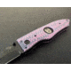 Hoffner Knives Folding Knife, 3.5in, 440c, Spear Point Blade, Chiseled Valkyrie Grip, Black Smooth Blade, FK-S3SBK-CPG