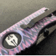 Hoffner Knives Folding Knife, 3.5in, 440c, Spear Point Blade, Chiseled Valkyrie Grip, Black Smooth Blade, FK-S3SBK-CPG