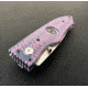 Hoffner Knives Folding Knife, 3.5in, 440c, Spear Point Blade, Chiseled Valkyrie Grip, Silver Combo Blade, FK-S3CBS-CPG