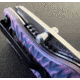 Hoffner Knives Folding Knife, 3.5in, 440c, Spear Point Blade, Chiseled Valkyrie Grip, Silver Smooth Blade, FK-S3SBS-CPG