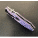 Hoffner Knives Folding Knife, 3.5in, 440c, Spear Point Blade, Chiseled Valkyrie Grip, Silver Smooth Blade, FK-S3SBS-CPG