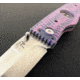 Hoffner Knives Folding Knife, 3.5in, 440c, Spear Point Blade, Chiseled Valkyrie Grip, Silver Smooth Blade, FK-S3SBS-CPG