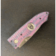 Hoffner Knives Folding Knife, 3.5in, 440c, Spear Point Blade, Chiseled Valkyrie Grip, Silver Smooth Blade, FK-S3SBS-CPG
