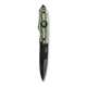 Hoffner Knives Hand Spear Chiseled Smooth Fixed Blade Knife, 4 7/8in Stainless Steel Spear Point Blade, Olive/Black, HS-S5SBK-CDO