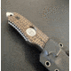 Hoffner Knives Hand Spear Fixed Blade Knife, 5in, 440C Steel, Chiseled Maduro Grip, Silver Smooth Blade, Black, HS-S5SBS-CMA