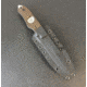 Hoffner Knives Hand Spear Fixed Blade Knife, 5in, 440C Steel, Chiseled Maduro Grip, Silver Smooth Blade, Black, HS-S5SBS-CMA