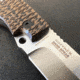 Hoffner Knives Hand Spear Fixed Blade Knife, 5in, 440C Steel, Chiseled Maduro Grip, Silver Smooth Blade, Black, HS-S5SBS-CMA