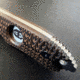 Hoffner Knives Hand Spear Fixed Blade Knife, 5in, 440C Steel, Chiseled Maduro Grip, Silver Smooth Blade, Black, HS-S5SBS-CMA