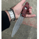Hoffner Knives Hand Spear Fixed Blade Knife, 5in, 440C Steel, Chiseled Nightstalker Grip, Black Smooth Blade, Black, HS-S5SBK-CRB