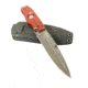Hoffner Knives Hand Spear Fixed Blade Knife, 5in, 440C Steel, Chiseled Nightstalker Grip, Black Smooth Blade, Black, HS-S5SBK-CRB