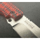 Hoffner Knives Hand Spear Fixed Blade Knife, 5in, 440C Steel, Chiseled Nightstalker Grip, Silver Smooth Blade, Black, HS-S5SBS-CRB
