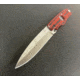 Hoffner Knives Hand Spear Fixed Blade Knife, 5in, 440C Steel, Chiseled Nightstalker Grip, Silver Smooth Blade, Black, HS-S5SBS-CRB