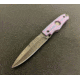 Hoffner Knives Hand Spear Fixed Blade Knife, 5in, 440C Steel, Chiseled Valkyrie Ops Grip, Black Smooth Blade, Black, HS-S5SBK-CPG