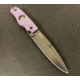 Hoffner Knives Hand Spear Fixed Blade Knife, 5in, 440C Steel, Chiseled Valkyrie Ops Grip, Black Smooth Blade, Black, HS-S5SBK-CPG