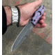 Hoffner Knives Hand Spear Fixed Blade Knife, 5in, 440C Steel, Chiseled Valkyrie Ops Grip, Black Smooth Blade, Black, HS-S5SBK-CPG
