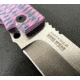 Hoffner Knives Hand Spear Fixed Blade Knife, 5in, 440C Steel, Chiseled Valkyrie Ops Grip, Silver Smooth Blade, Black, HS-S5SBS-CPG